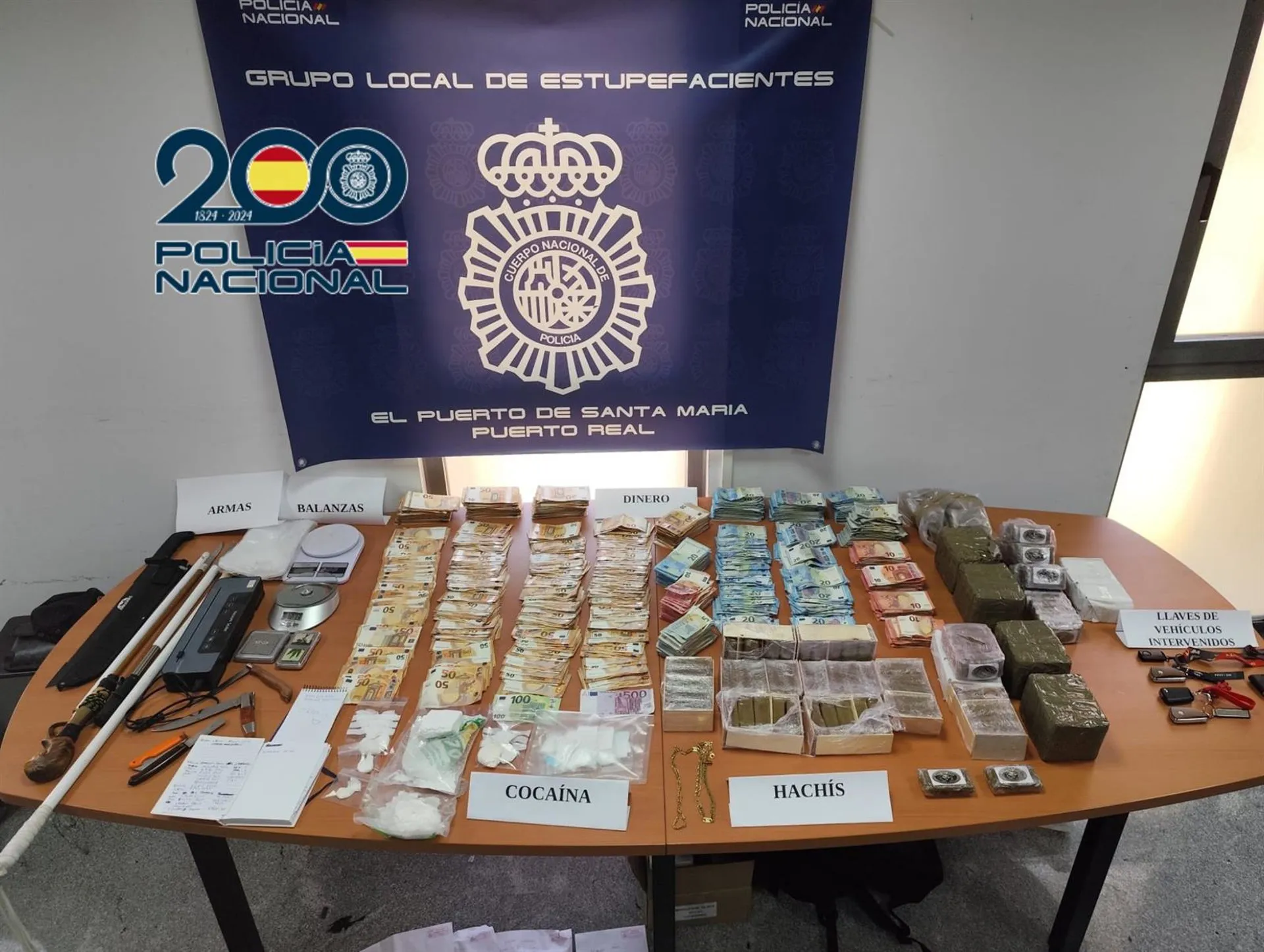 Género incautado durante la intervención por parte de la Policía Nacional de Cádiz