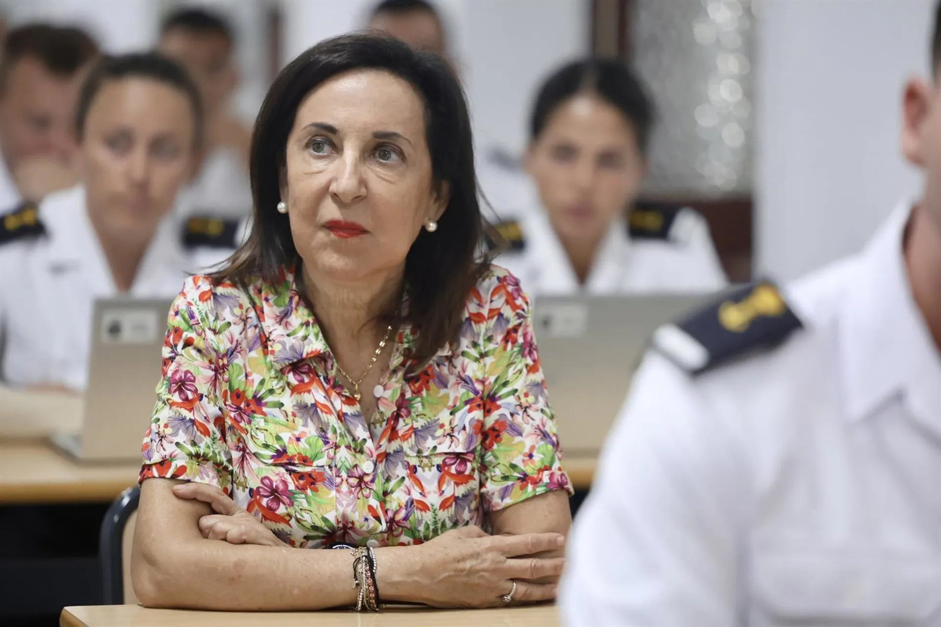 La ministra de Defensa el acto de Apertura del Curso Académico en la Escuela de Suboficiales de la Armada.