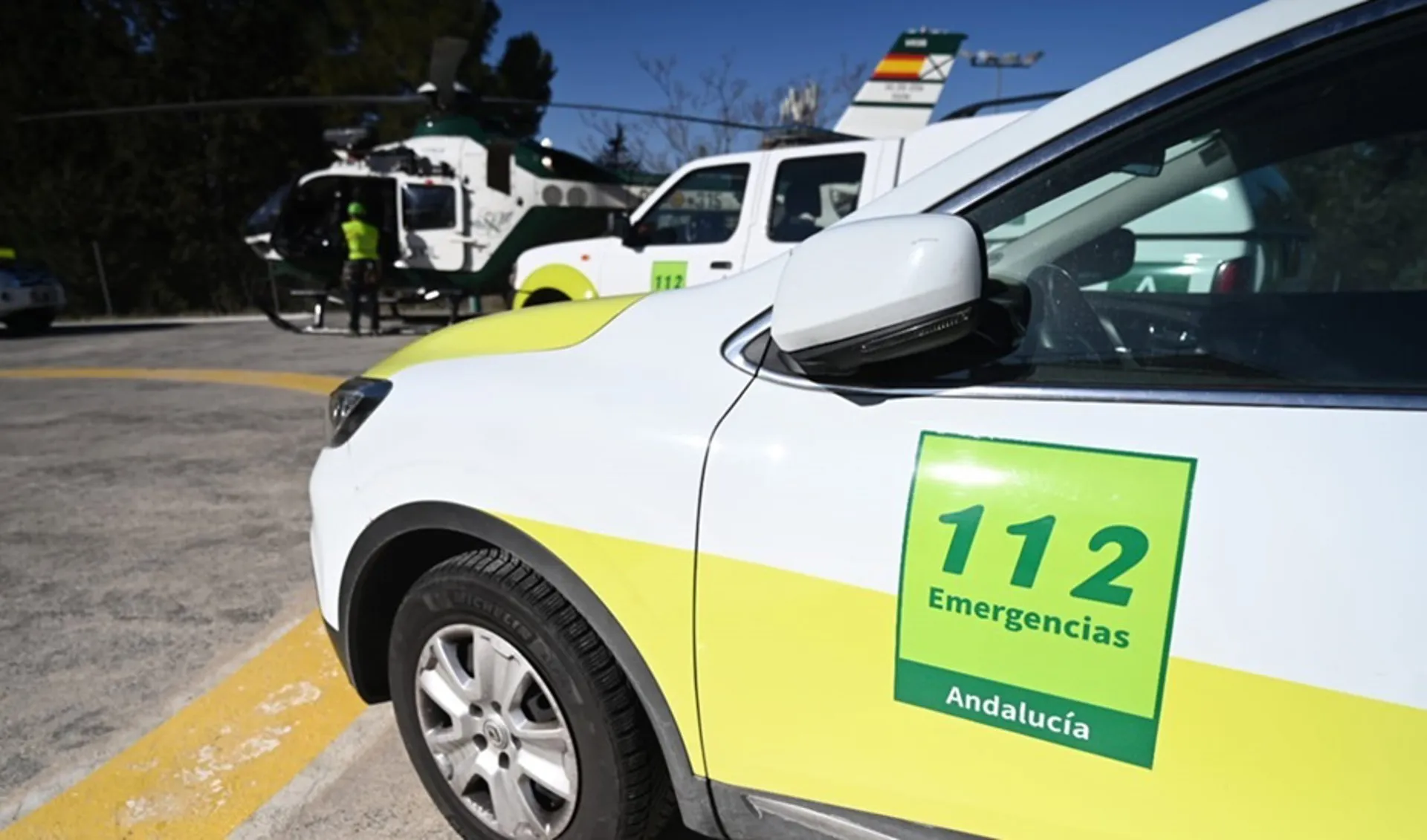 Vehículo de Servio de Emergencias 112 Andalucía.