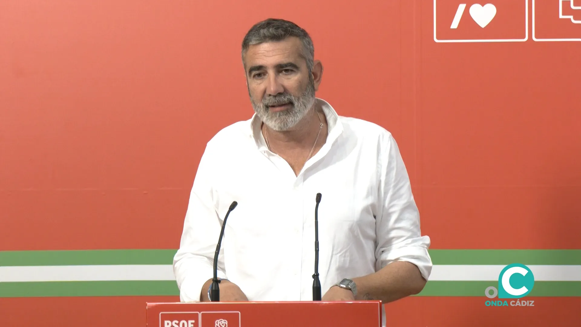 El vicesecretario general del PSOE en Cádiz y portavoz en la Diputación Javier Pizarro