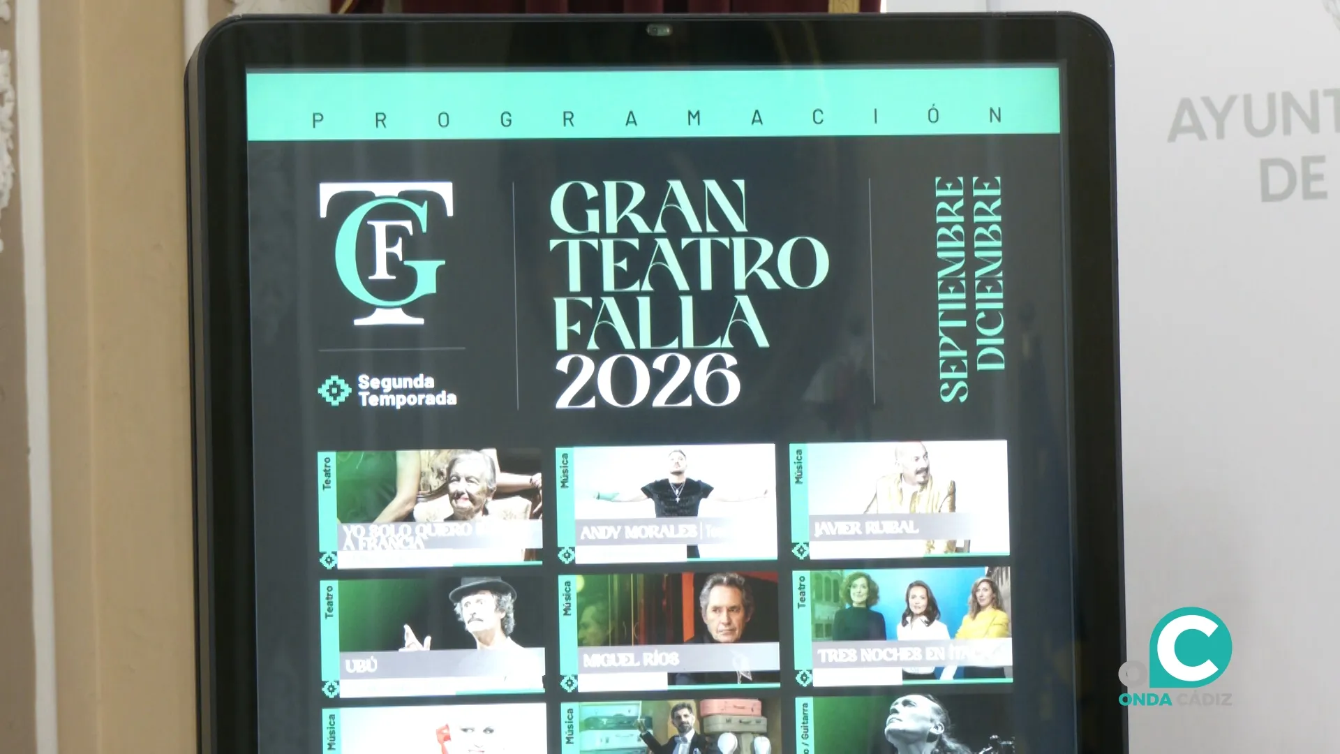 Programación de otoño del Gran Teatro Falla
