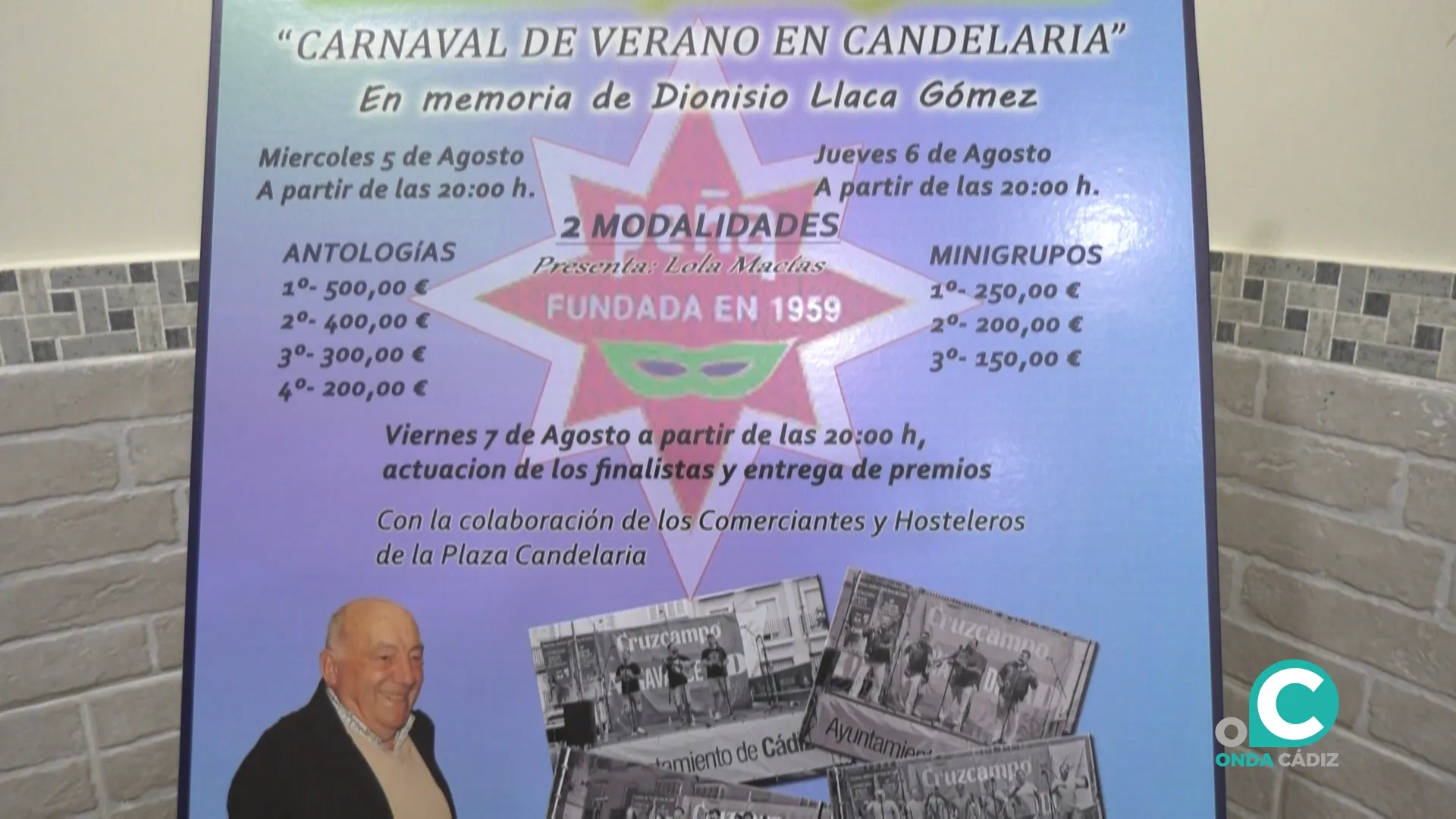 El cartel anunciador del concurso.
