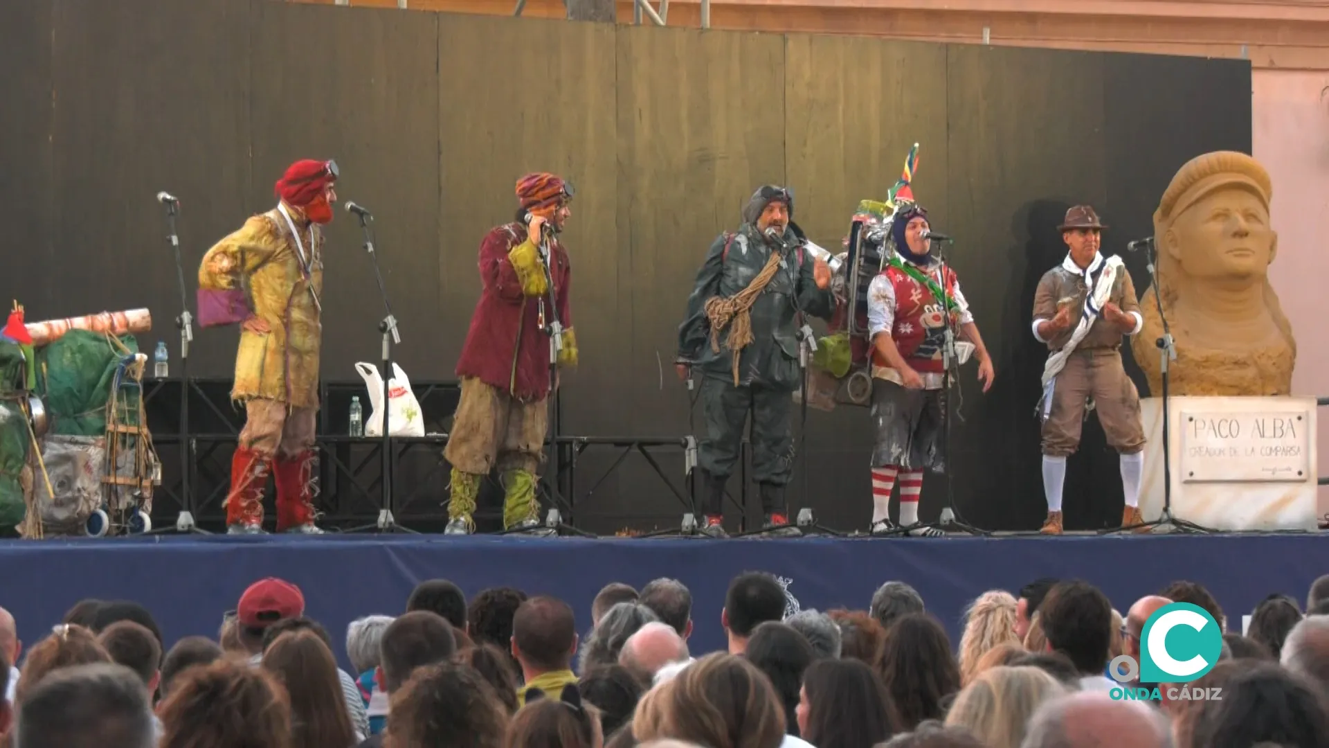 Cuarteto 'Que no vengan' durante su actuación en el festival. 