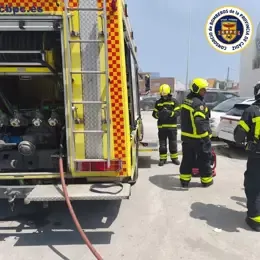 Bomberos en una imagen de archivo