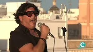 El cantaor Cañejo durante su actuación.