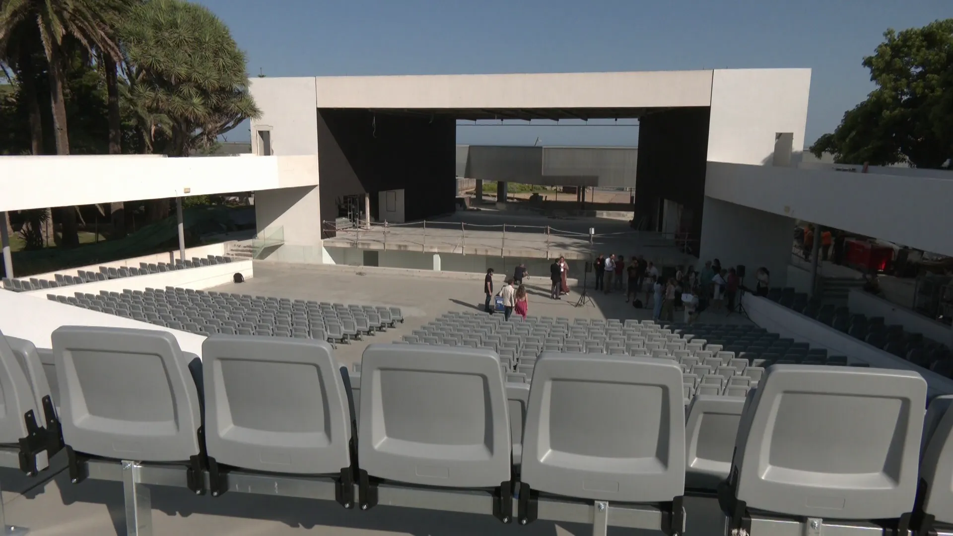 Imagen del escenario del espacio cultural recientemente rehabilitado
