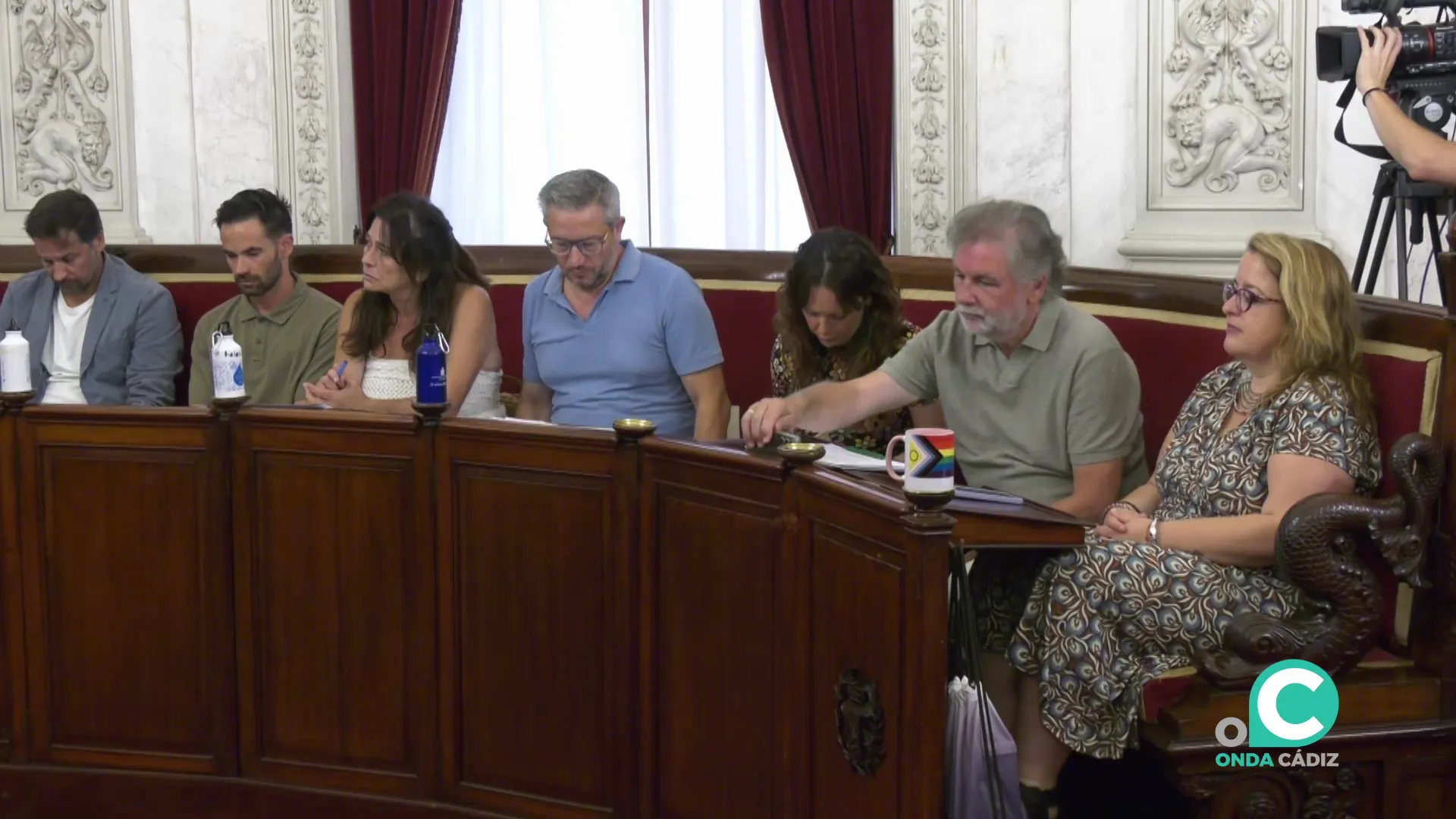 Ediles de la formación durante un Pleno en una imagen de archivo