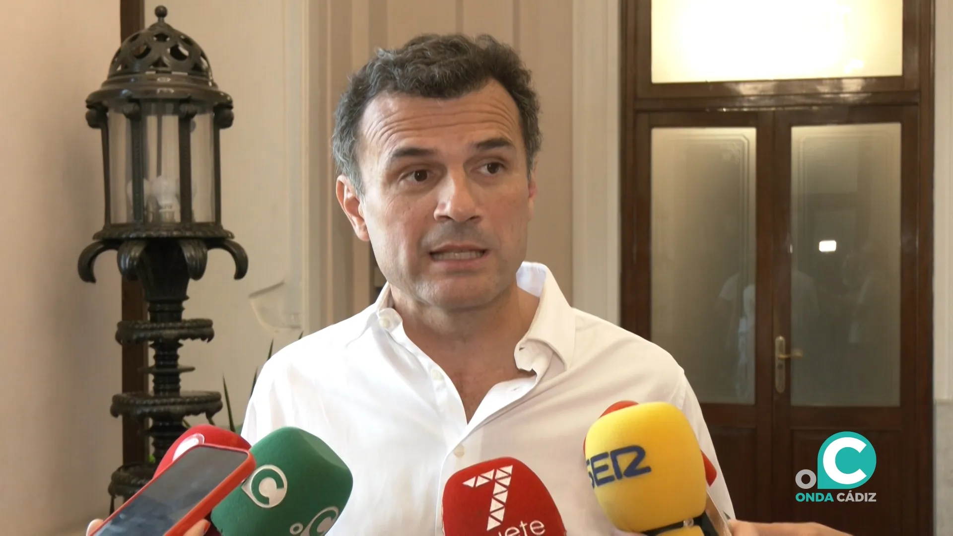 El alcalde de la ciudad, Bruno García.