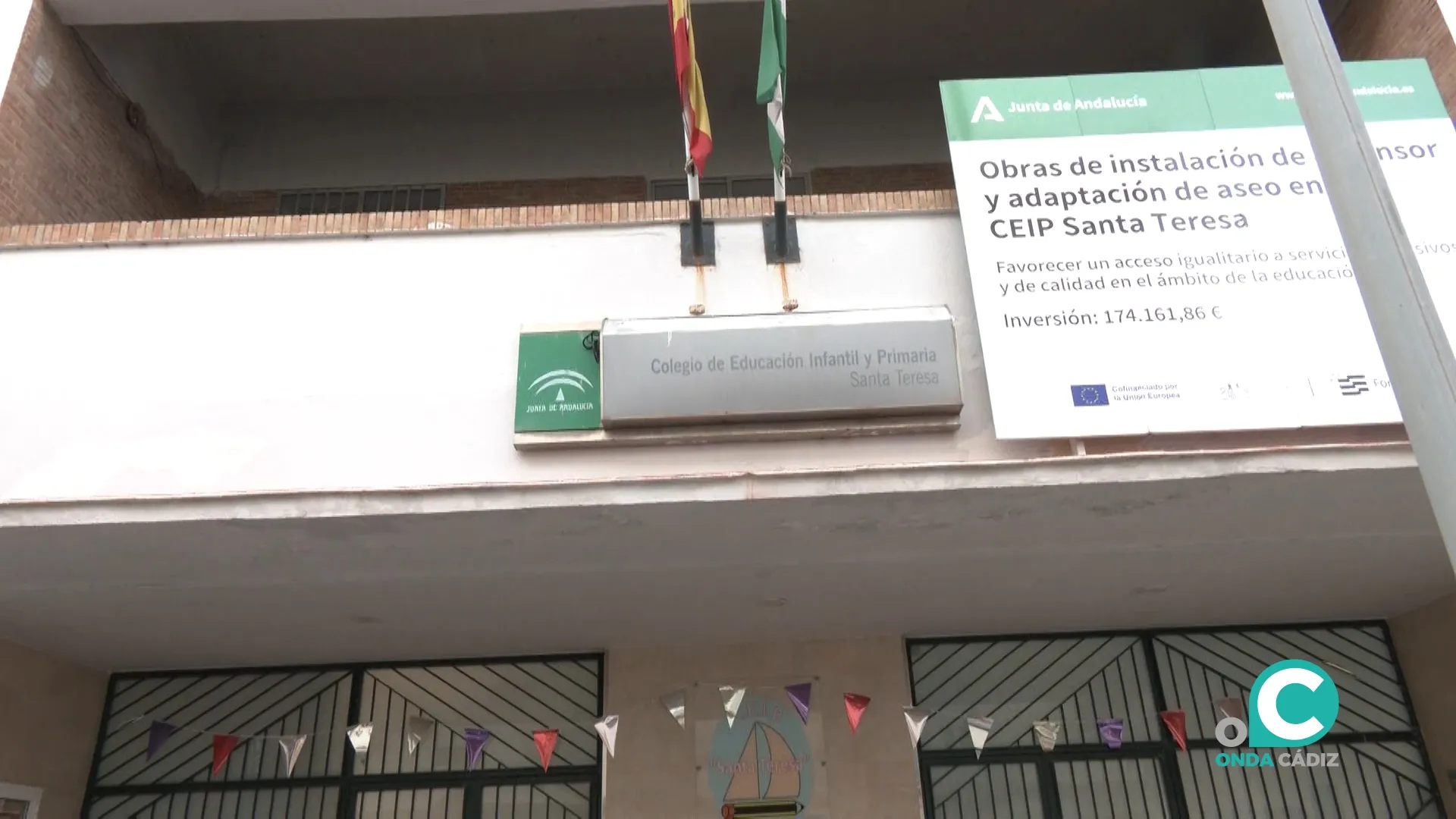La fachada del CEIP Santa Teresa.