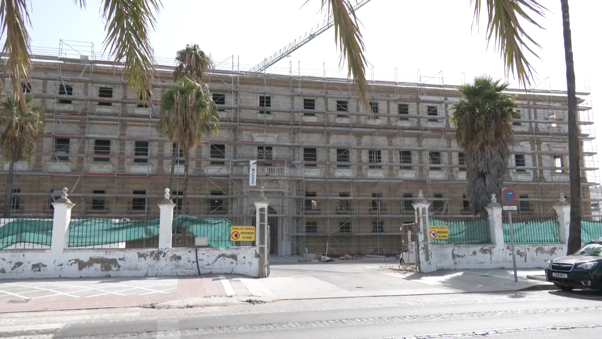 La obras de Valcárcel avanzan con la renovación de las cubiertas y la fachada