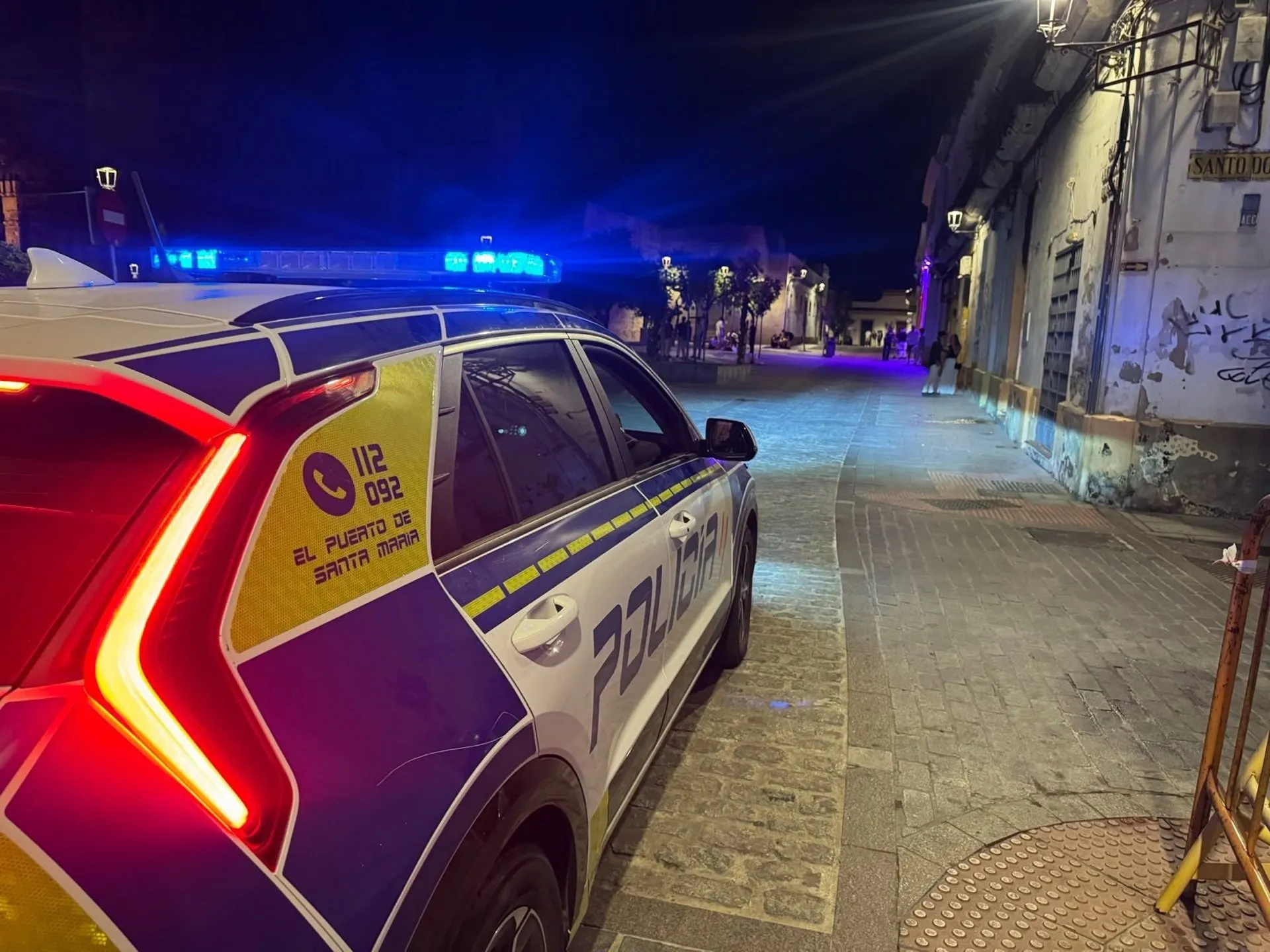 Un vehículo de la Policía Local de la localidad gaditana
