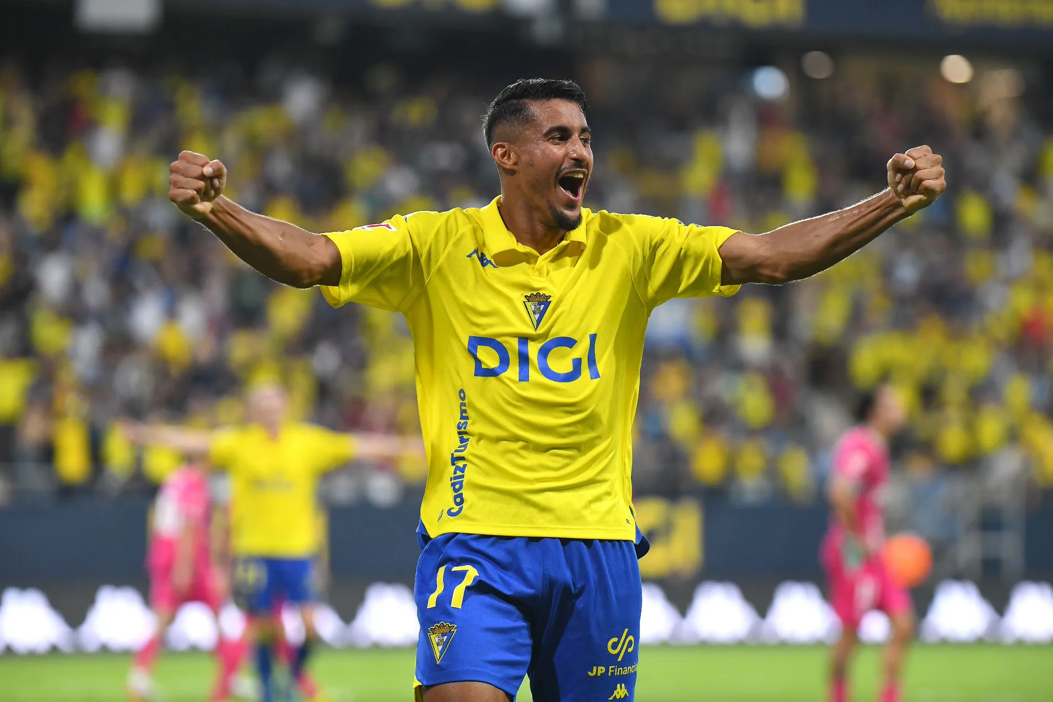 Moueffek debutaba con gol, y destacada actuación (Foto: Cádiz CF)