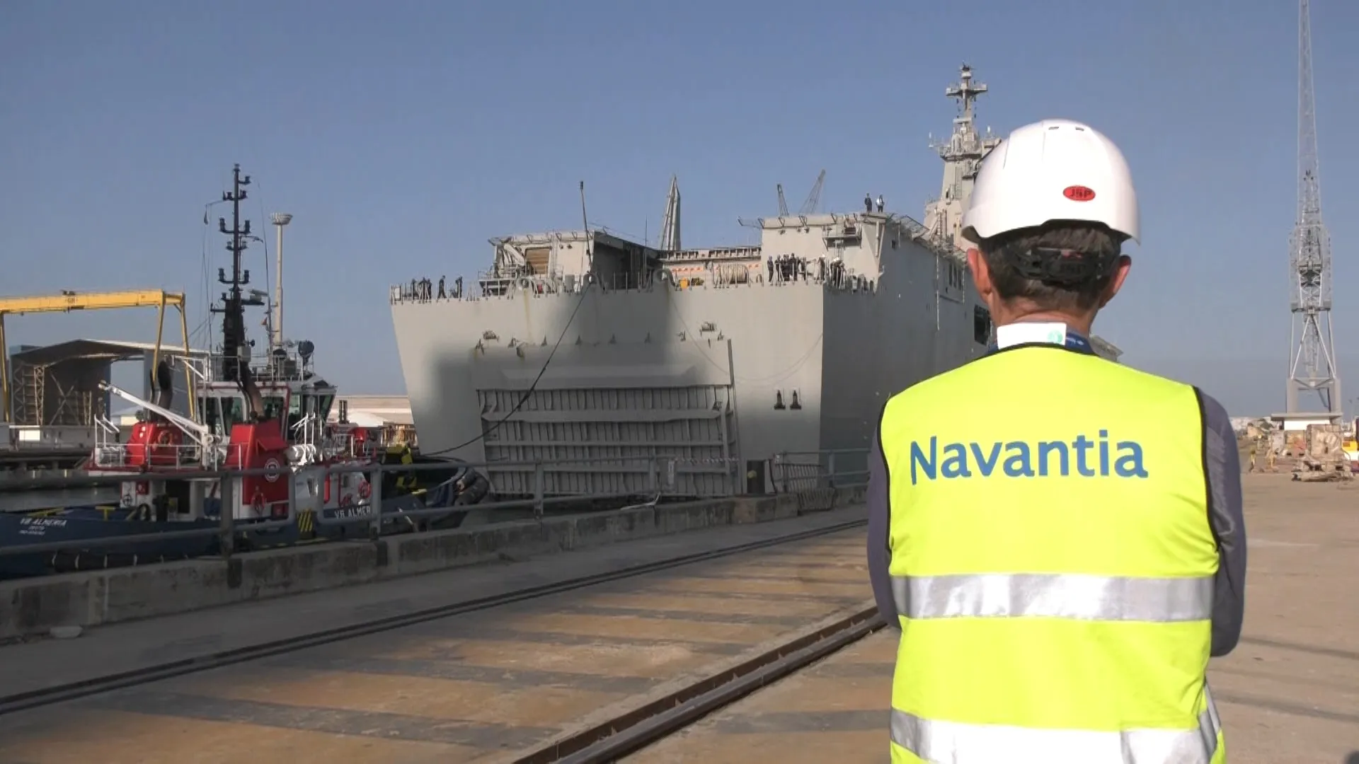El buque 'Juan Carlos I' en Navantia en Julio de 2025