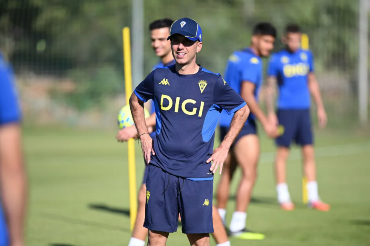 Penúltimo entrenamiento antes de ir a Mallorca. (foto Cádiz CF)
