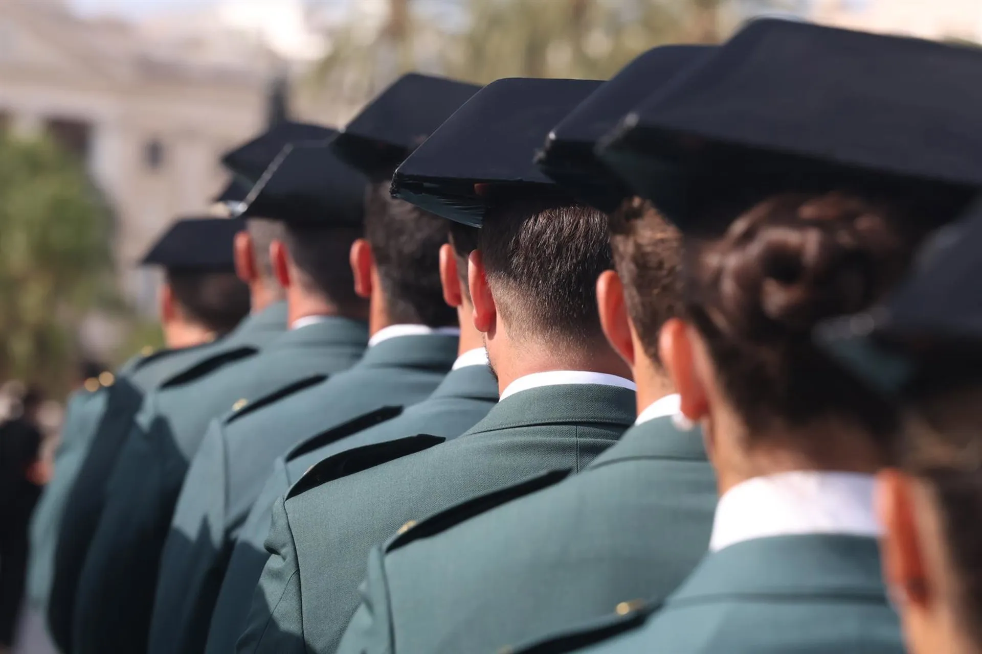 Agentes de la Guardia Civil en un acto en Cádiz. Foto de archivo.